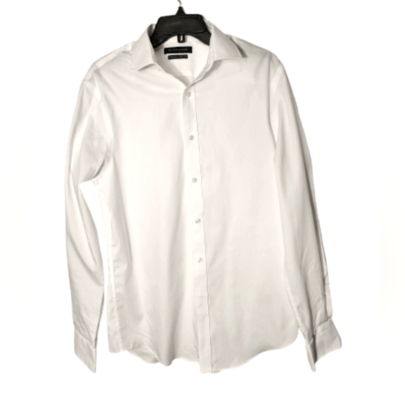Tommy Hilfiger Men's Classic White Regular Fit  Shirt Size 15 1/2 34/35 - Picture 1 of 7